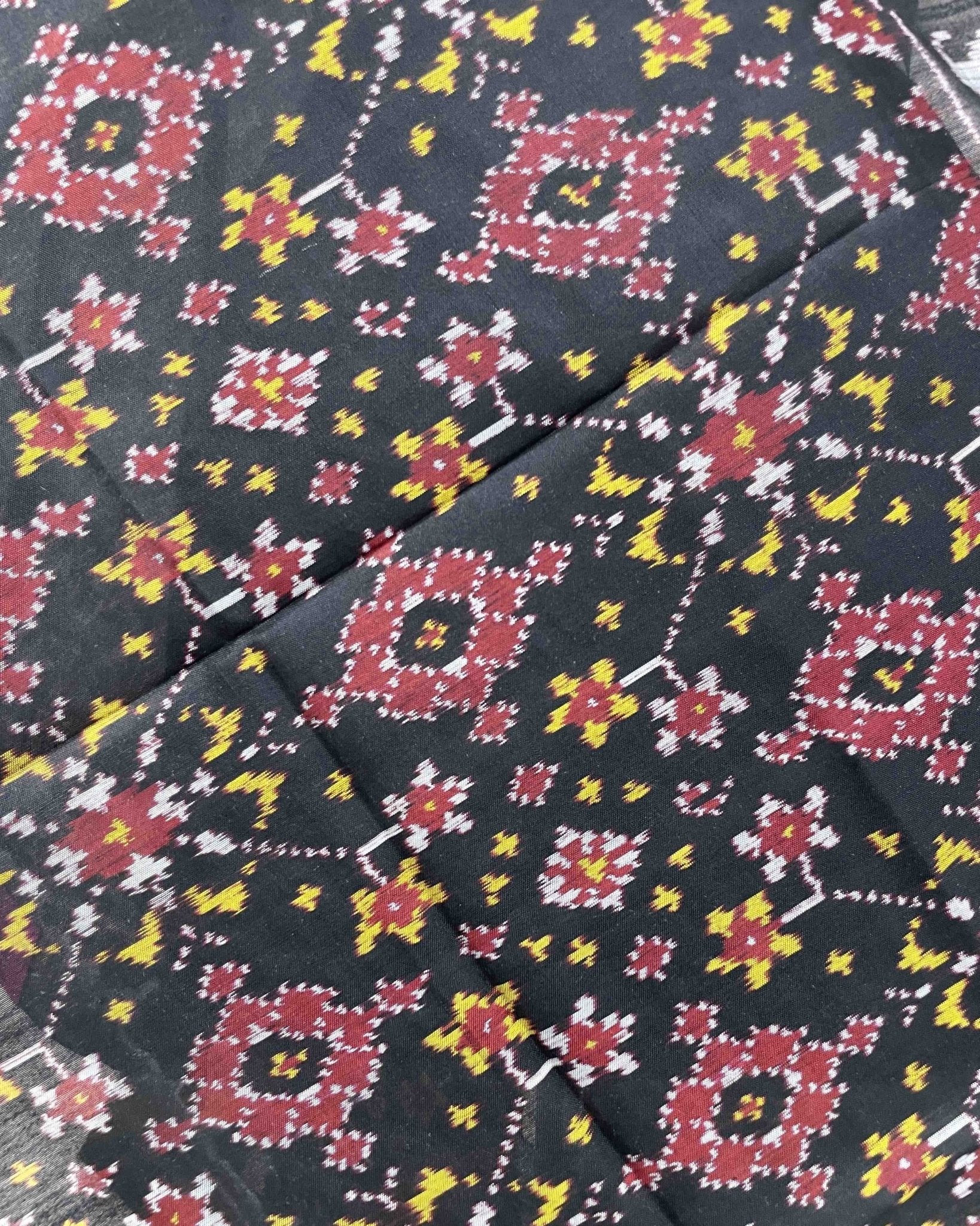 Black Navratan Designer Patola Dupatta - SindhoiPatolaArt