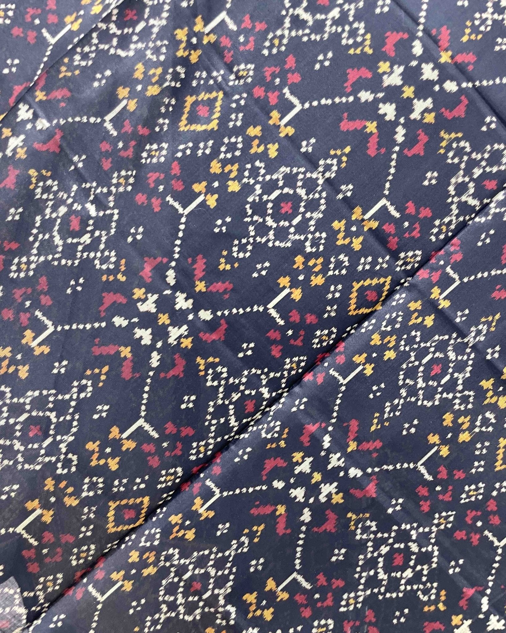 Black Navratan Designer Patola Dupatta - SindhoiPatolaArt