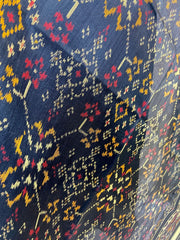 Black navratna design patola dupatta - SindhoiPatolaArt