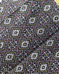 Black Panchanda Designer Patola Dupatta - SindhoiPatolaArt