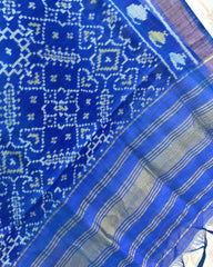Blue Manekchowk Designer Patola Dupatta - SindhoiPatolaArt