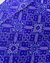 Blue Manekchowk Designer Patola Dupatta - SindhoiPatolaArt