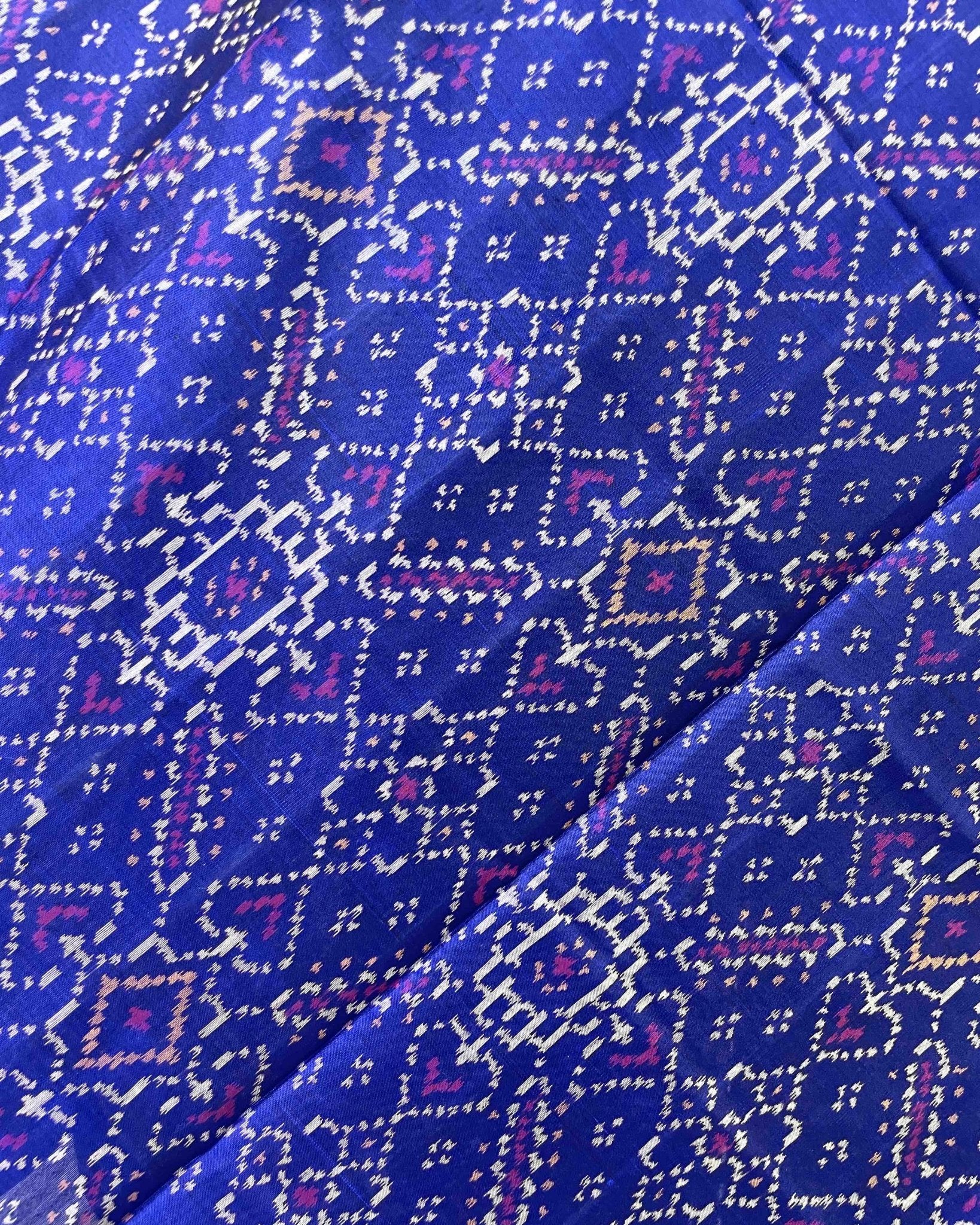 Blue Manekchowk Designer Patola Dupatta - SindhoiPatolaArt