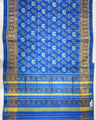 Blue Narikunj Designer Patola Saree - SindhoiPatolaArt