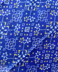 Blue Navratan Designer Patola Dupatta - SindhoiPatolaArt