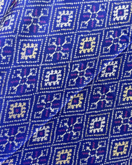 Blue Panchanda Designer Patola Dupatta - SindhoiPatolaArt