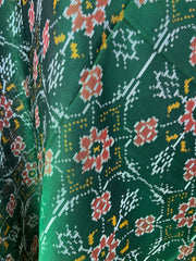 Green chhabadi design patola dupatta - SindhoiPatolaArt