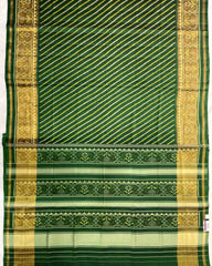 Green Lining Patola Saree - SindhoiPatolaArt