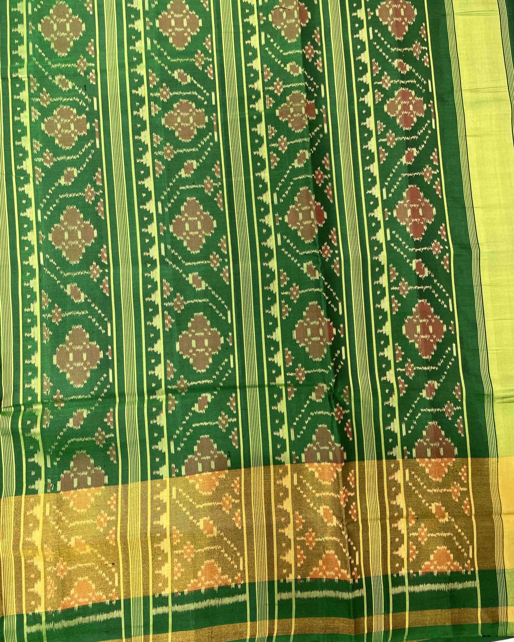 Green Manekchowk Designer Patola Saree - SindhoiPatolaArt