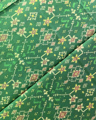 Green Navratan Designer Patola Dupatta - SindhoiPatolaArt