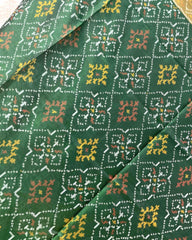 Green Panchanda Designer Patola Dupatta - SindhoiPatolaArt