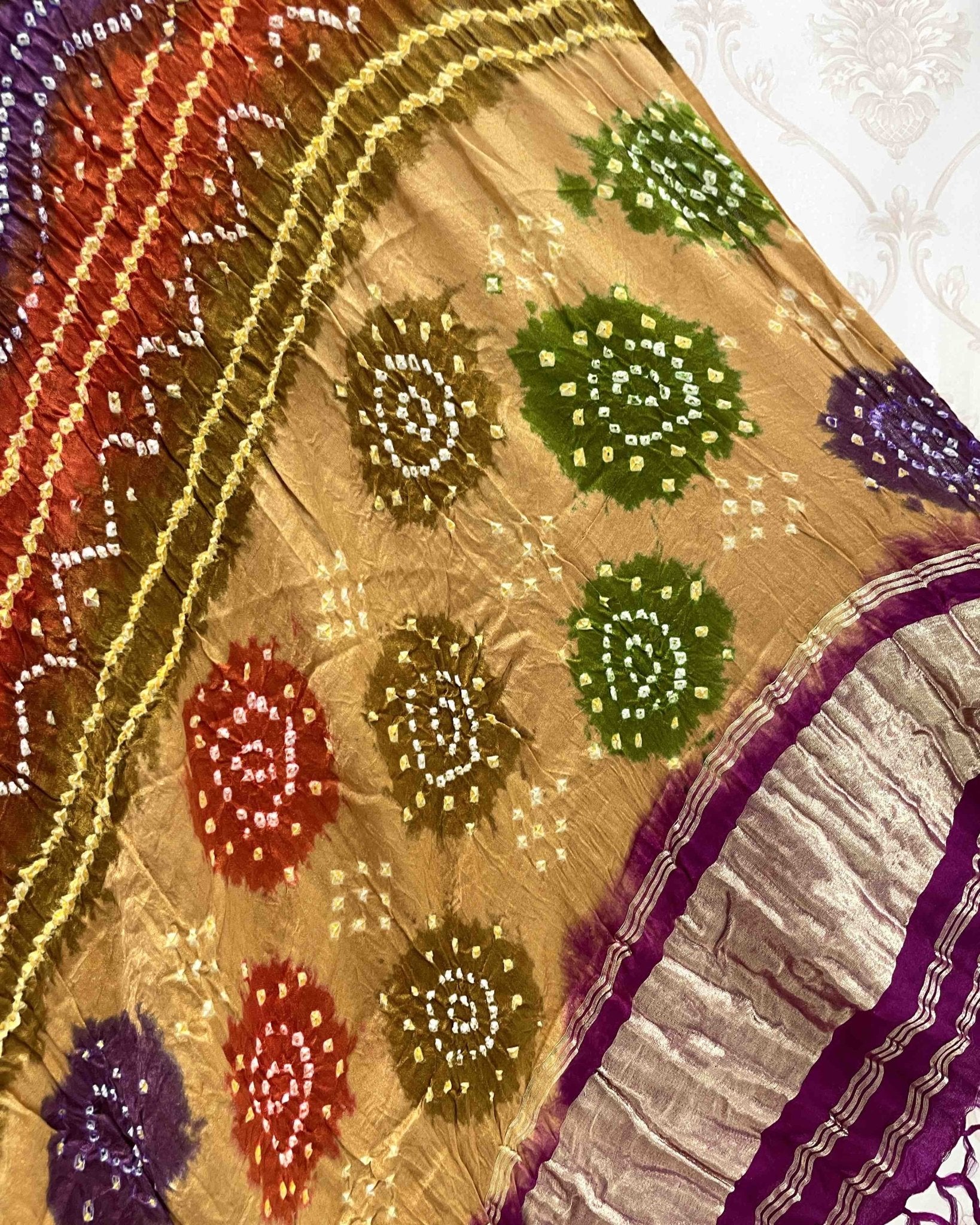 Multicolour Bandhani Dupatta - SindhoiPatolaArt
