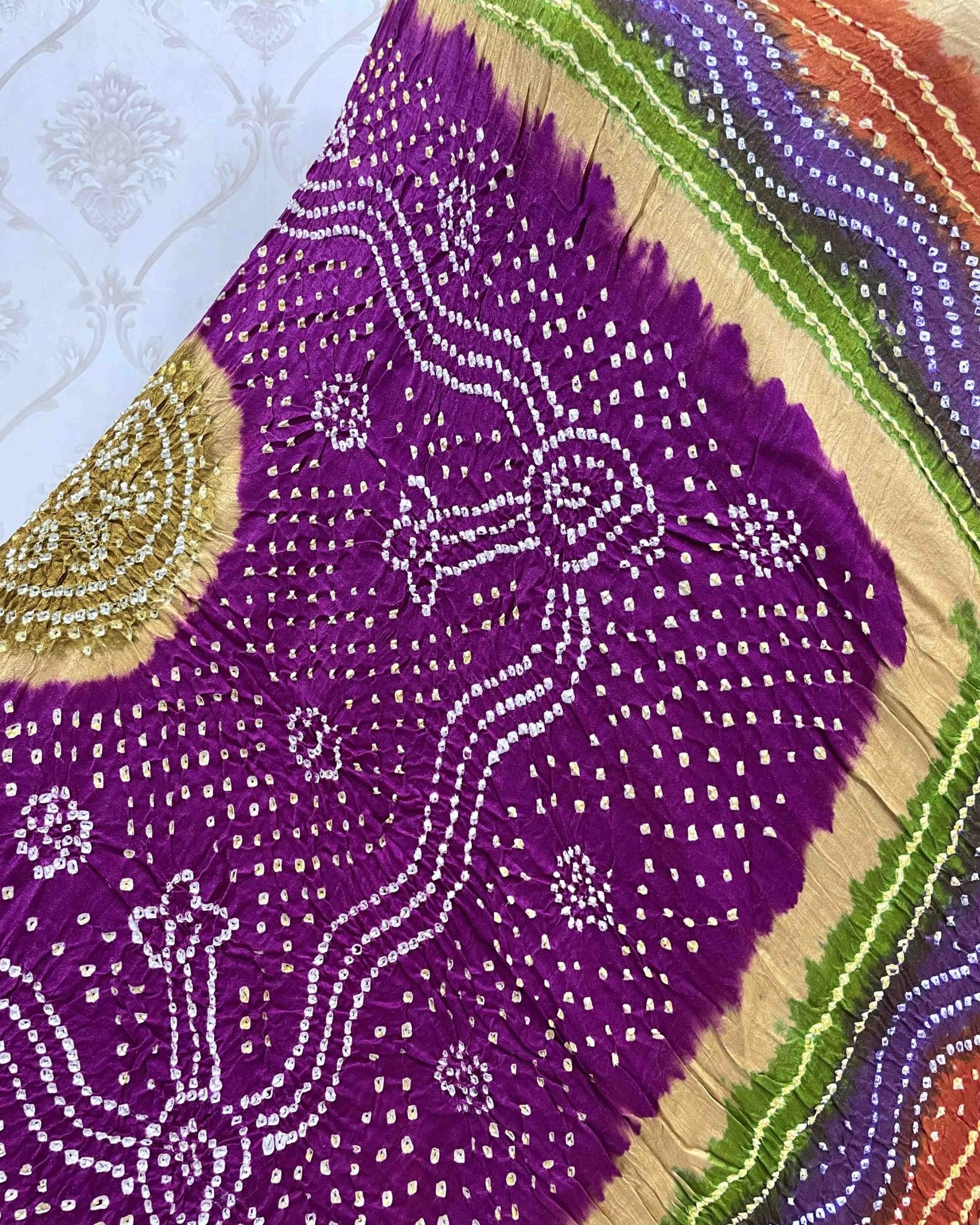 Multicolour Bandhani Dupatta - SindhoiPatolaArt