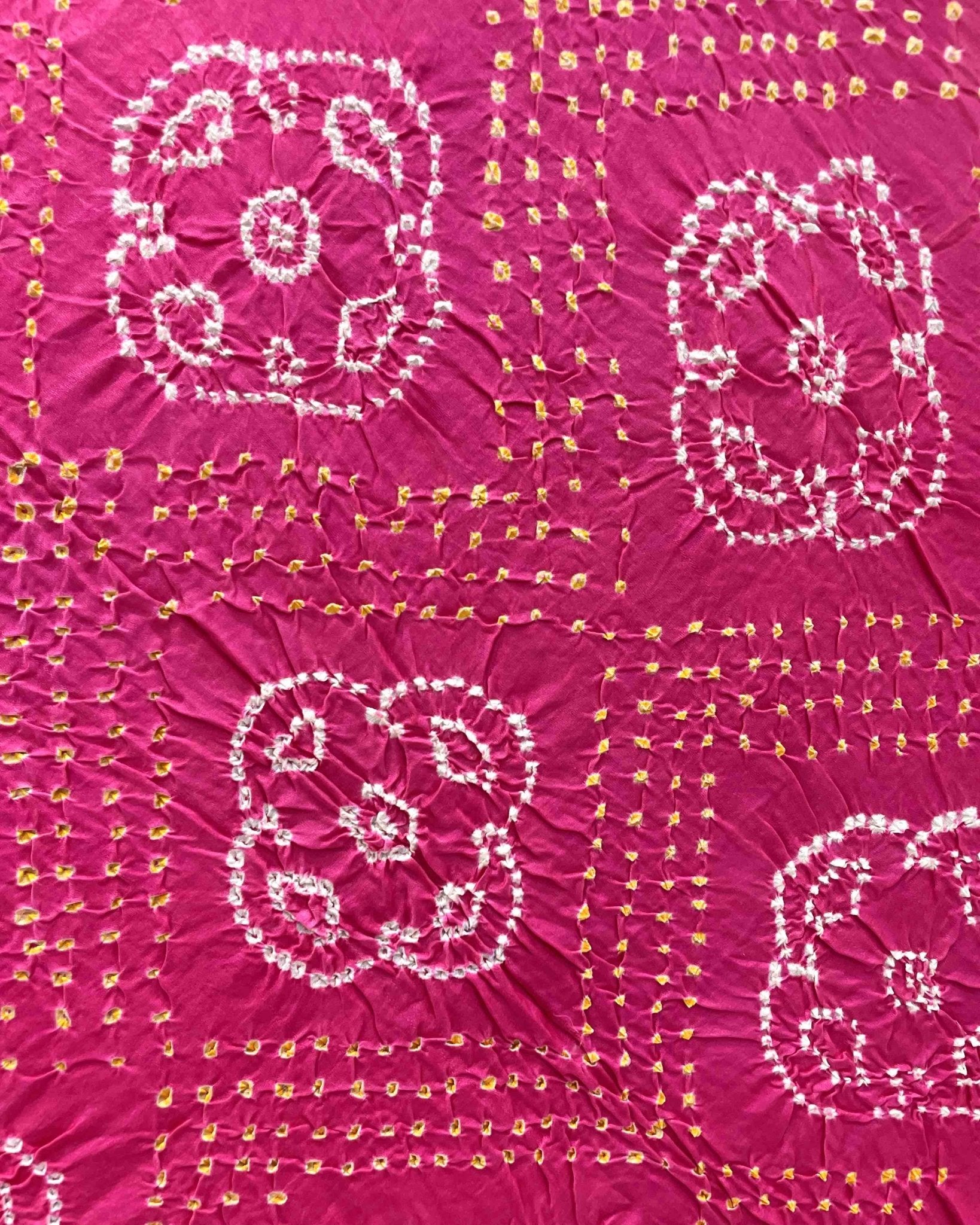 Pink Bandhani Dupatta - SindhoiPatolaArt