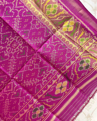 Pink Manekchowk Designer Patola Dupatta - SindhoiPatolaArt