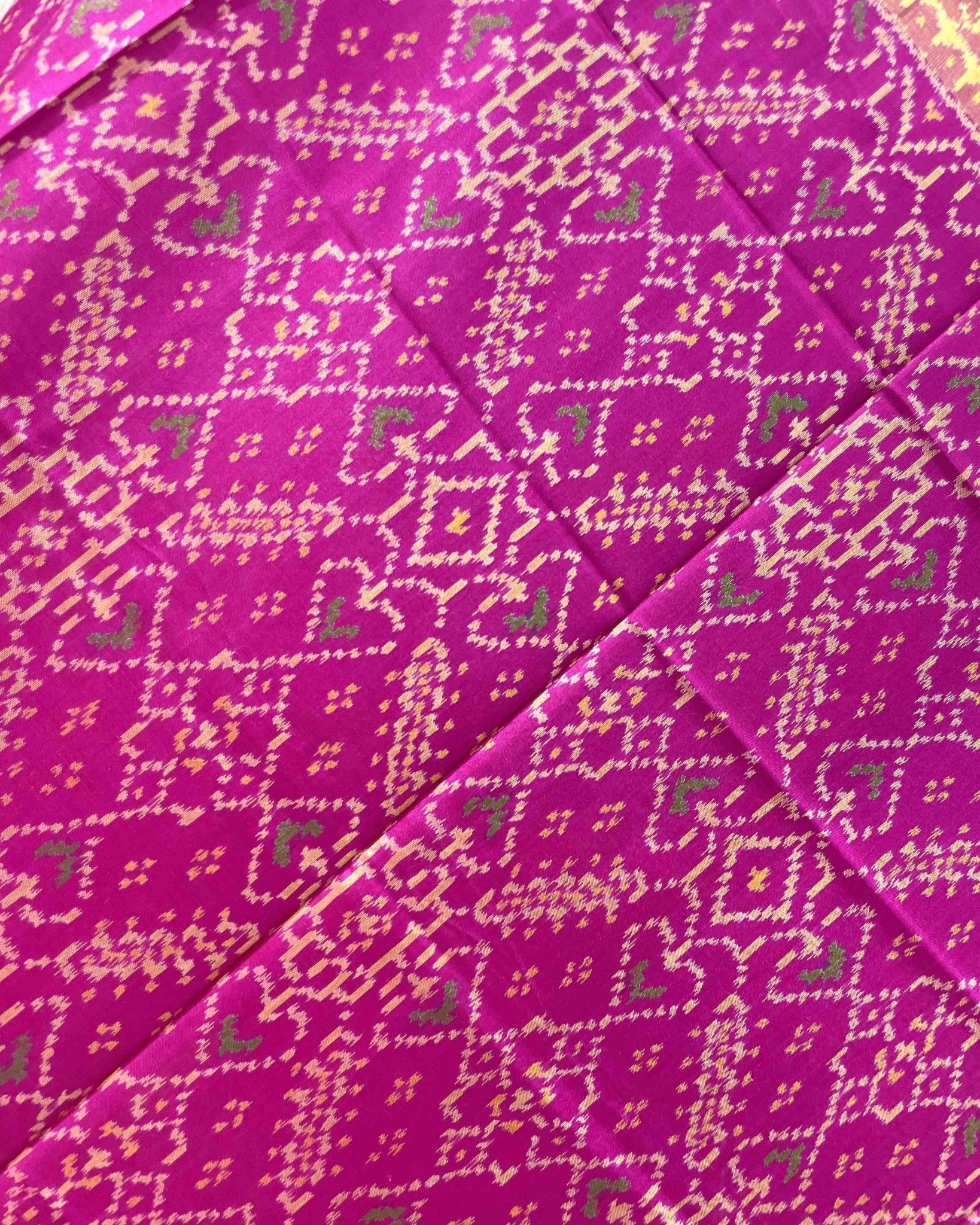 Pink Manekchowk Designer Patola Dupatta - SindhoiPatolaArt