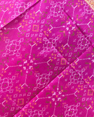 Pink Navratan Designer Patola Dupatta - SindhoiPatolaArt