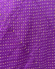 Purple Bandhani Dupatta - SindhoiPatolaArt
