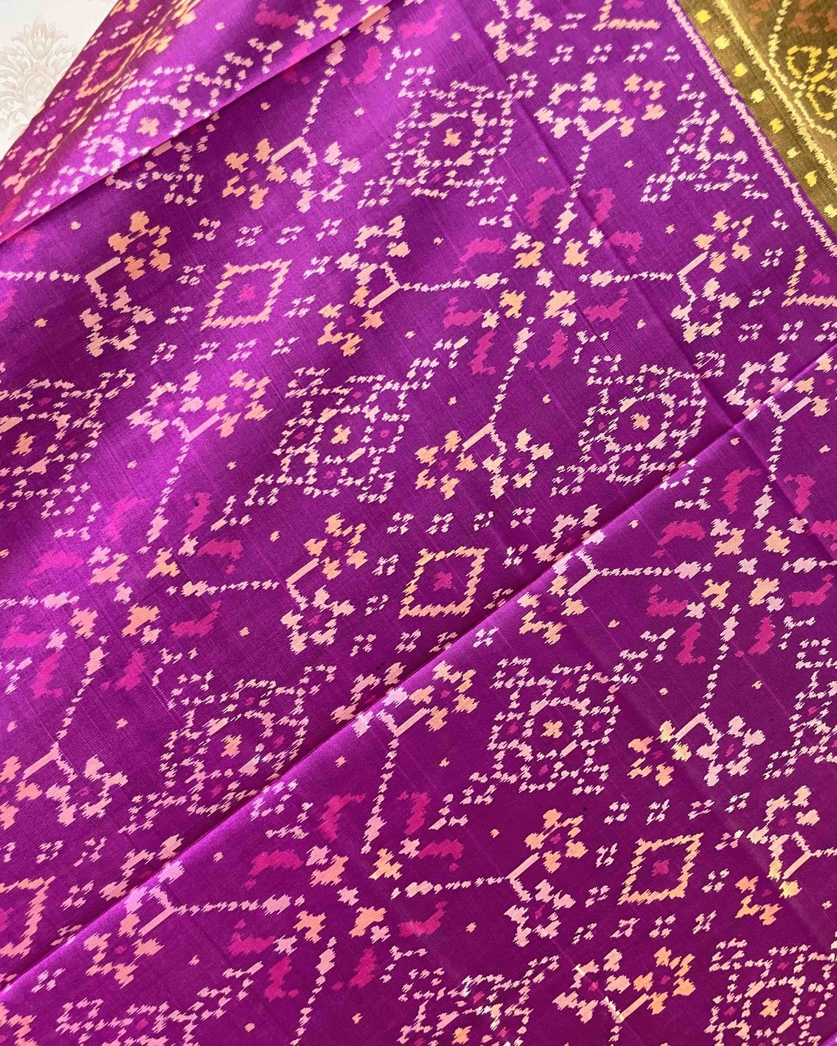 Purple Manekchowk Designer Patola Dupatta - SindhoiPatolaArt