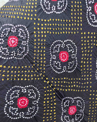 Red & Black Bandhani Dupatta - SindhoiPatolaArt